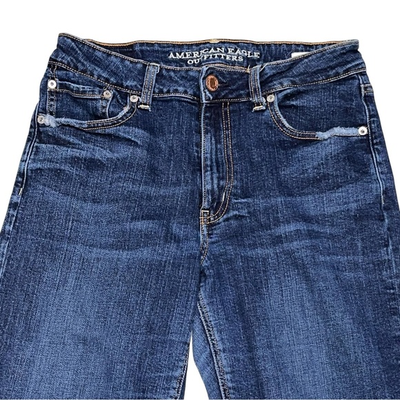 AEO Vintage Hi-Rise Dark Wash Denim Jeans Women’s size 6 - Picture 4 of 12